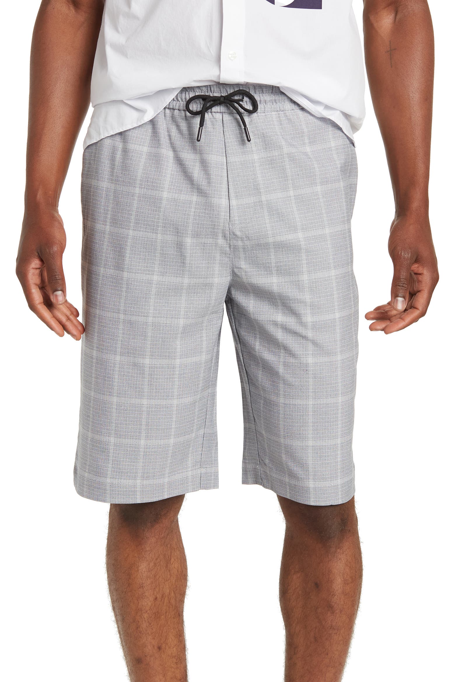 Topman Boxers Patterns Topman Check Longline Shorts (Men) | Nordstromrack