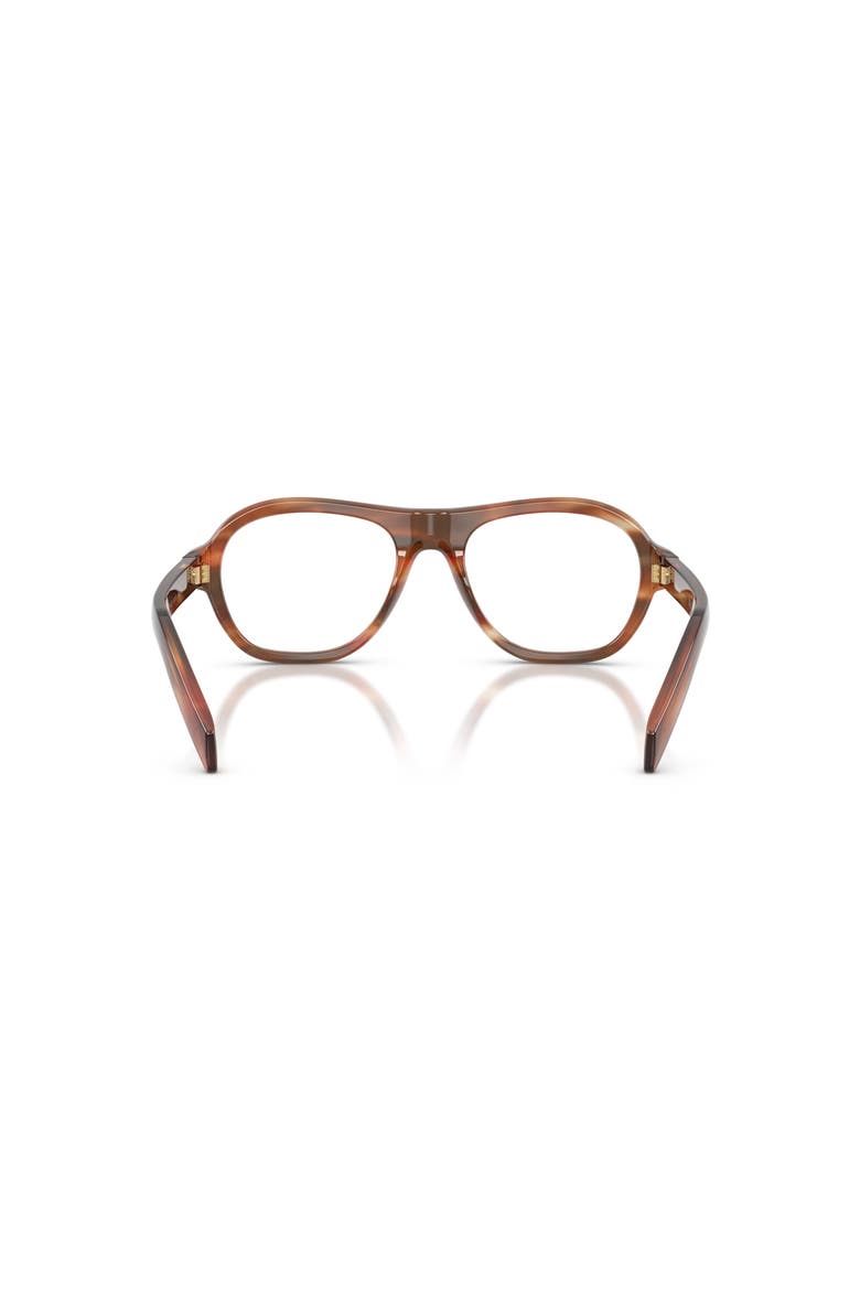 54mm Rectangle optical glasses, Alternate, color, Brown