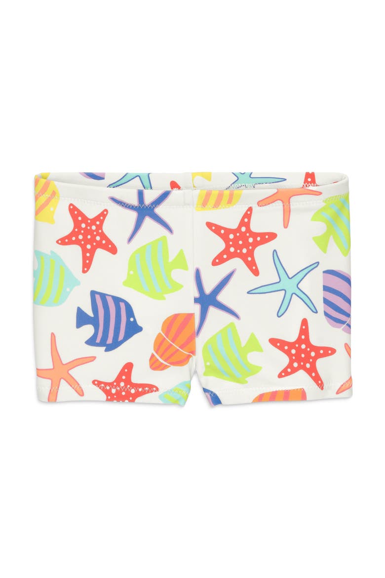 Kids Swim Shortie In Under The Sea, Main, color, White Under The Sea