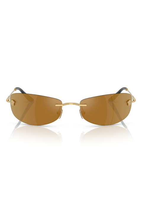 60mm Rectangle Sunglasses