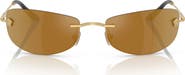 Versace 60mm Rectangle Sunglasses