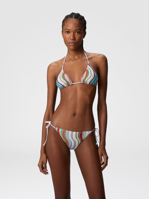 MISSONI MISSONI TRIANGLE BIKINI WITH LAMÉ WAVE MOTIF
