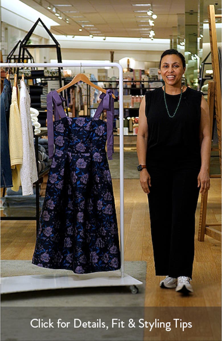 Willa Floral Dina Pleated Midi Dress, sales video thumbnail