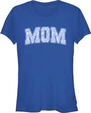Disney Junior's Disney Mom Collegiate Pattern Graphic T-Shirt