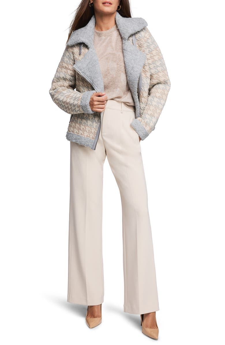 NIC+ZOE Lace Knit Floral Sweater, Alternate, color, Neutral Multi