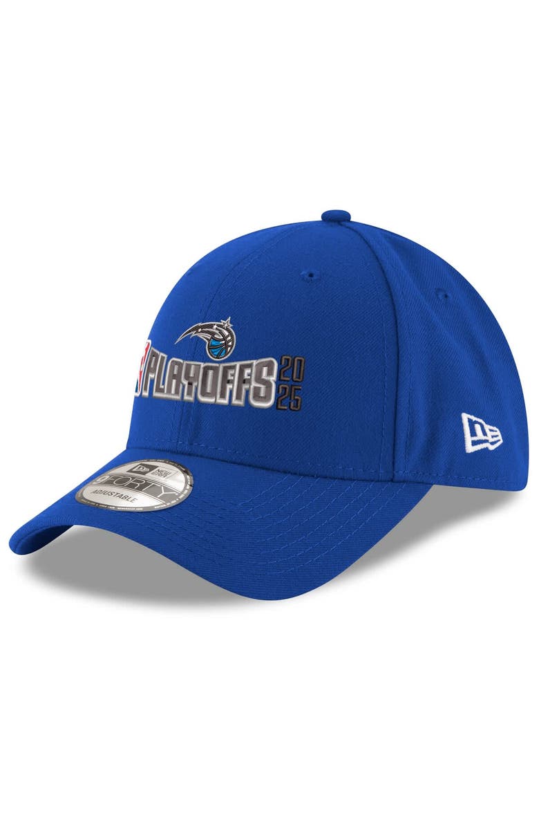 New Era Men's New Era  Blue Orlando Magic 2025 NBA Playoffs 9FORTY Adjustable Hat, Main, color, 