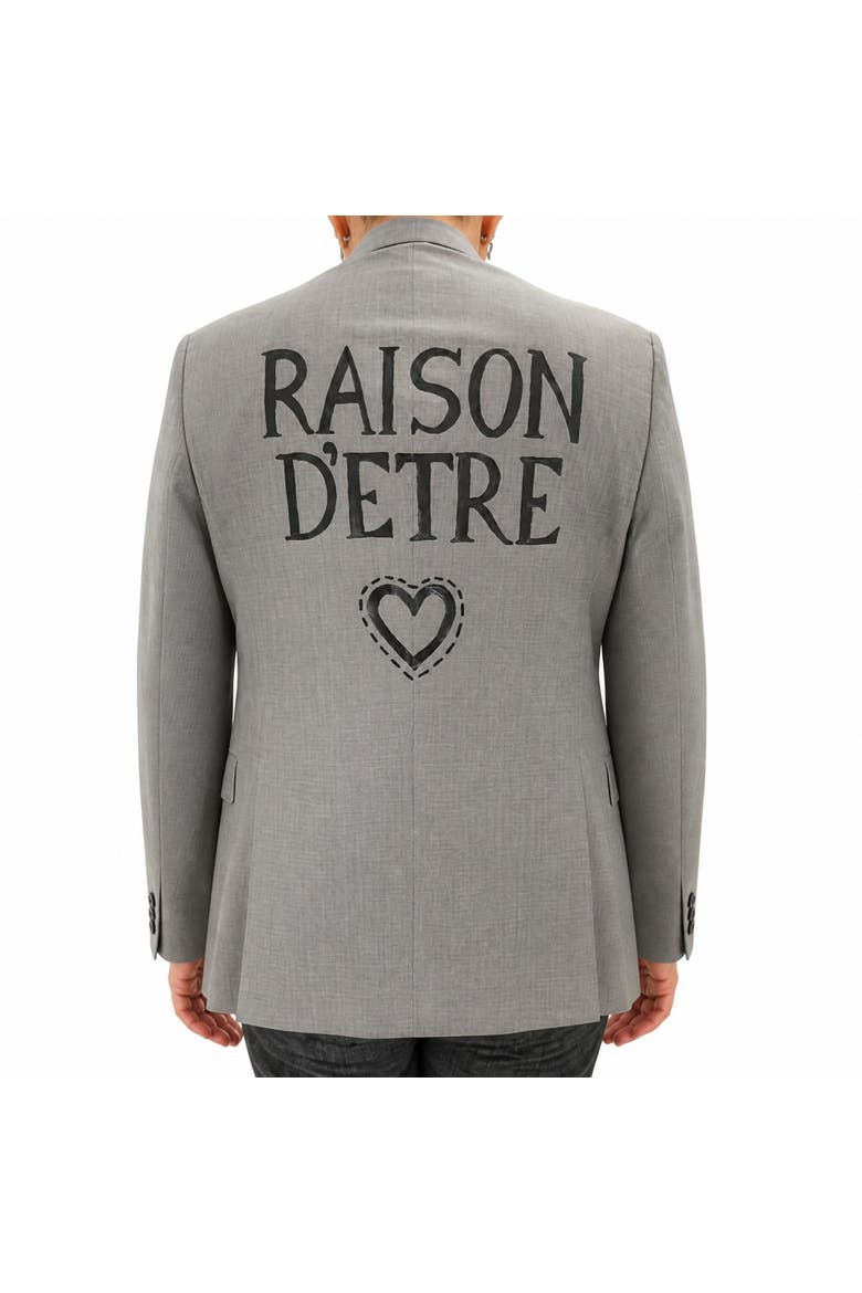 Raison D Etre Grey Blazer, Main, color, grey
