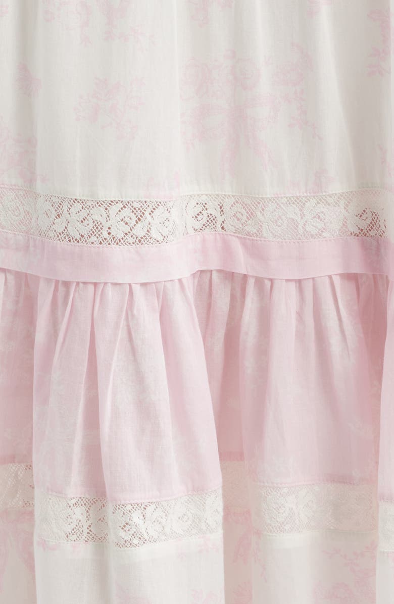 LoveShackFancy Phia Tiered Skirt, Alternate, color, Nantucket Heirloom Print Mix