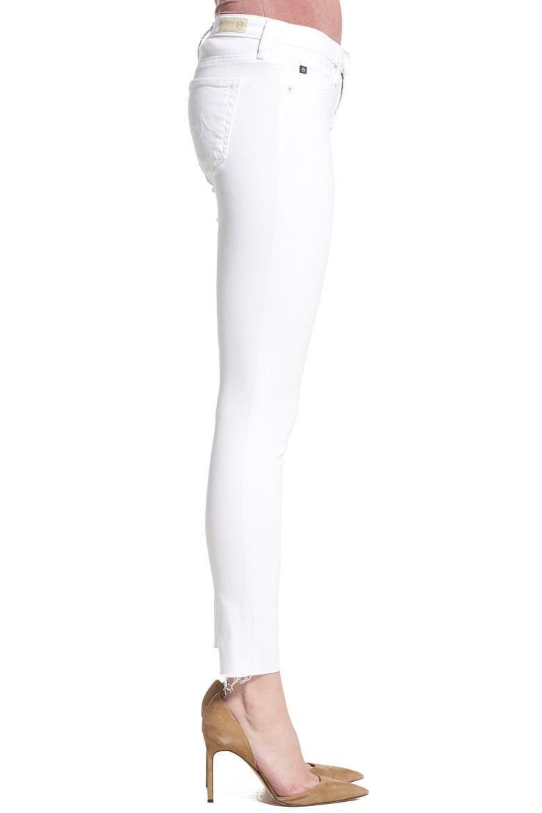 'The Legging' Cutoff Ankle Skinny Jeans, Alternate, color, WHIT