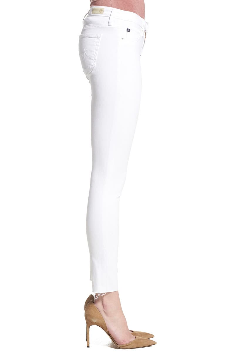AG 'The Legging' Cutoff Ankle Skinny Jeans, Alternate, color, Whit