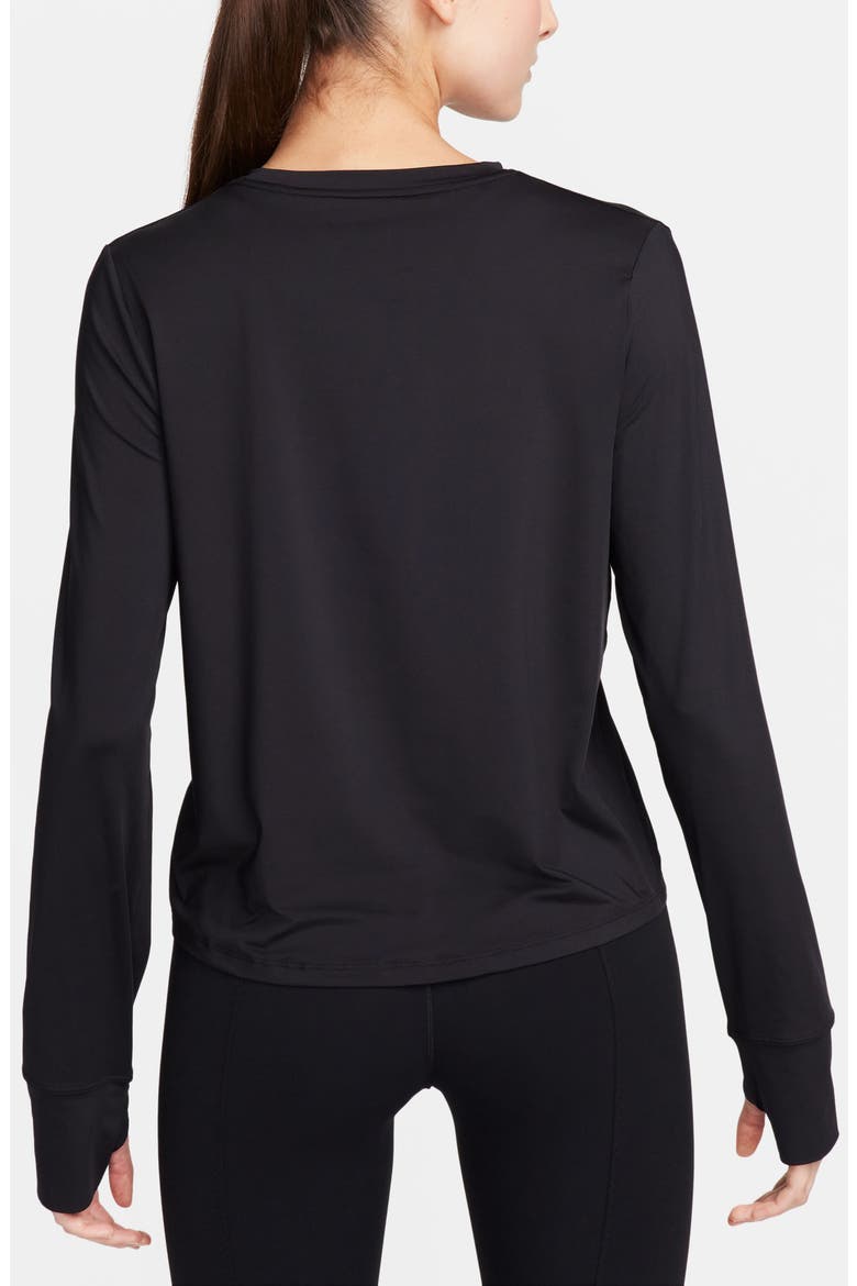 One Classic Dri-FIT Long Sleeve Training Top, Alternate, color, 010 BLACK/ BLACK