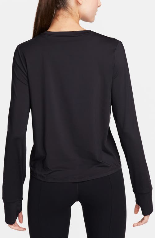 Nike One Classic Dri-fit Long Sleeve Training Top In Black