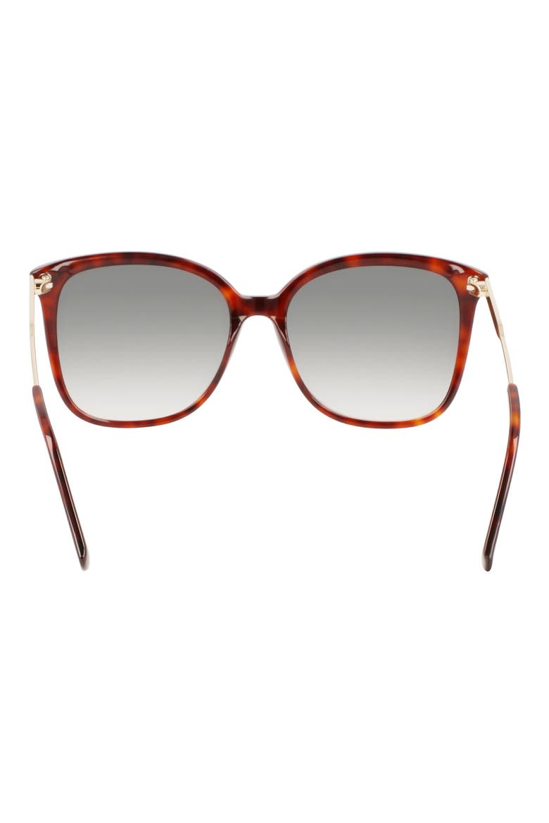57mm Monogram Square Sunglasses, Alternate, color, HAVANA