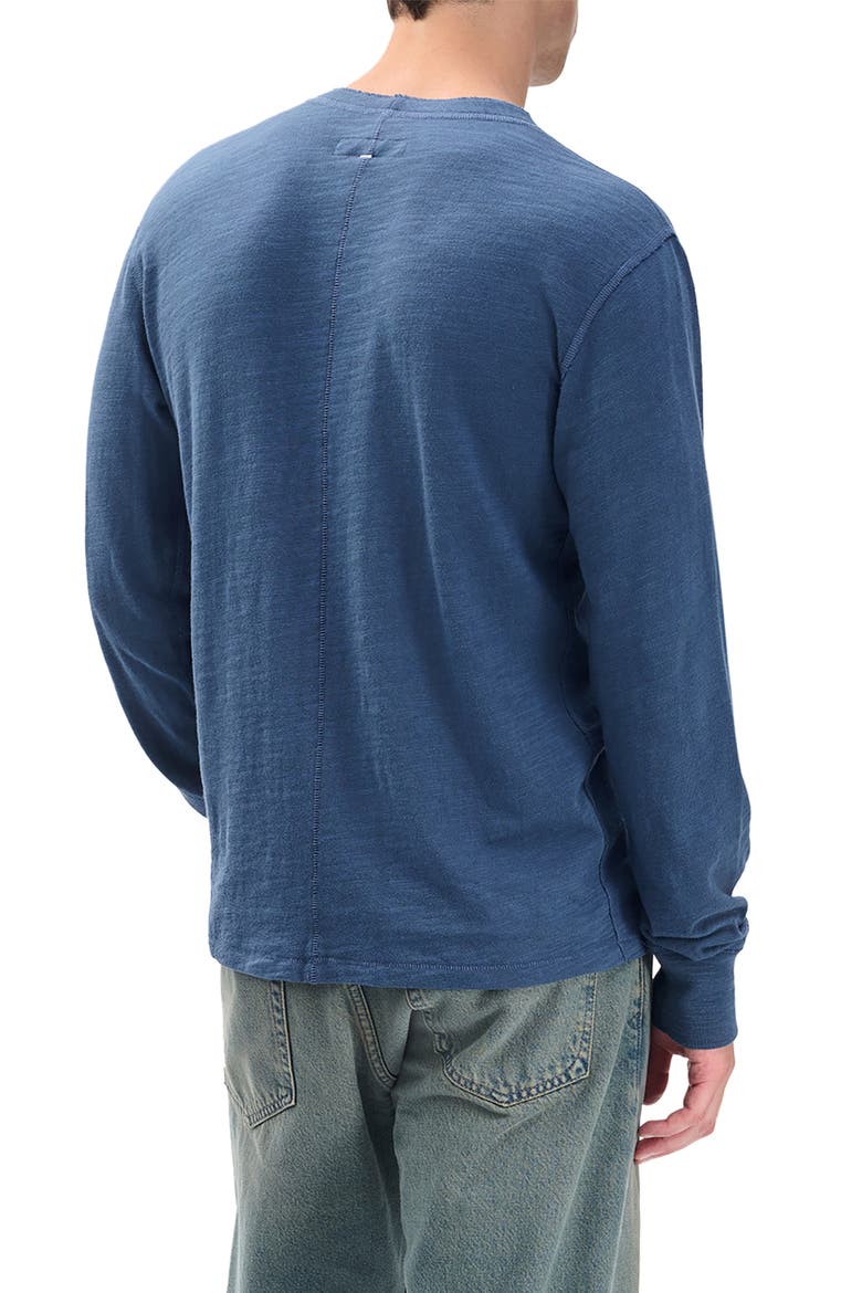 Classic Slim Fit Henley, Alternate, color, BLUE