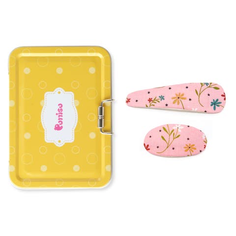 2pc Mixed Shape Clip Set  - Floral