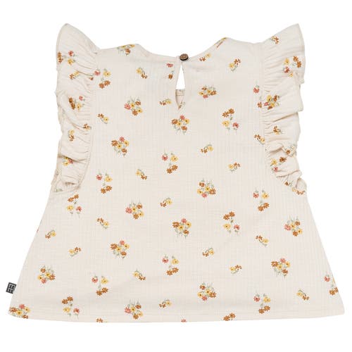 Modern Moments™ By Gerber Flutter Sleeve Top And Shorts Set In Beige Flowers