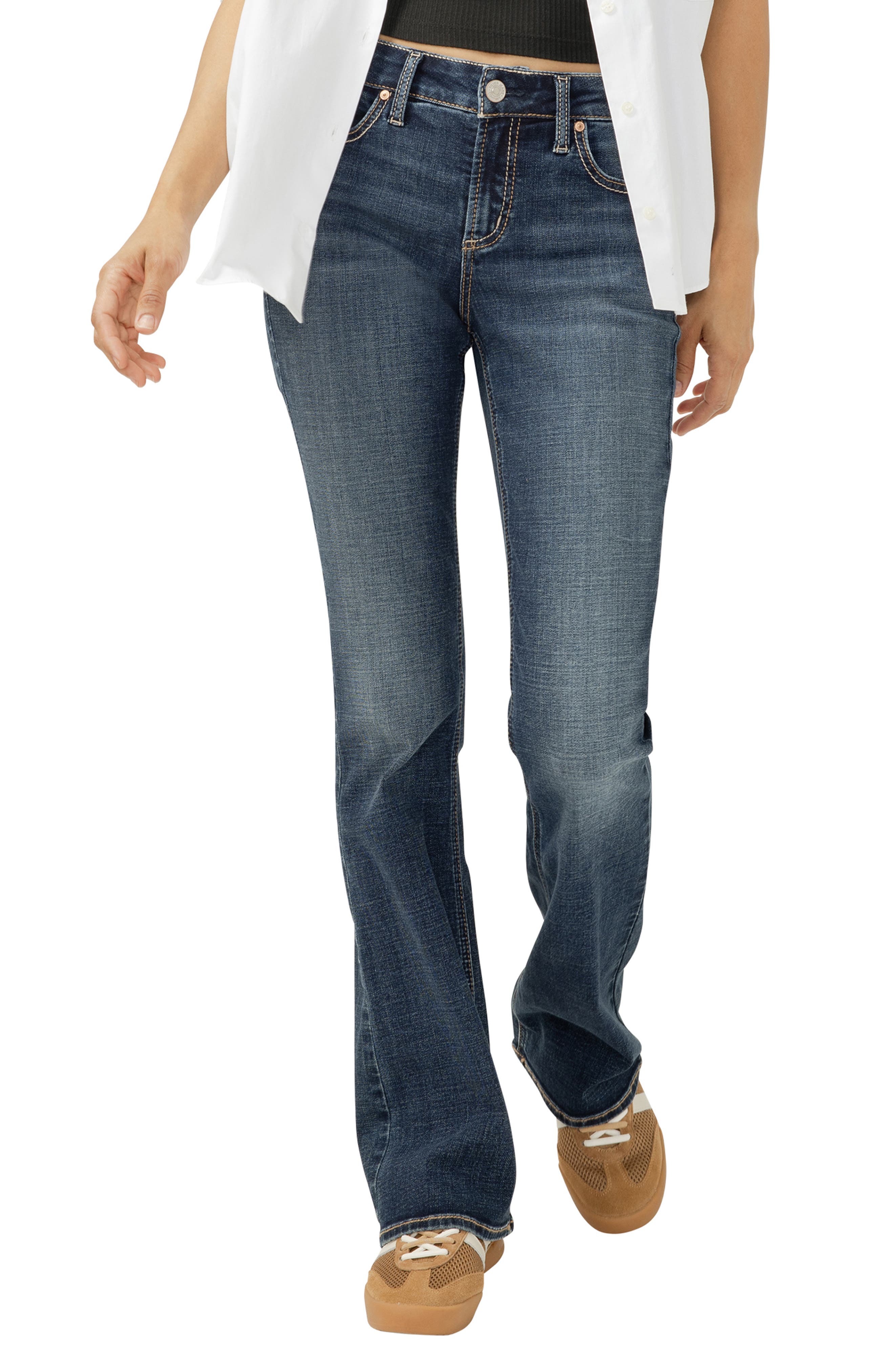 Elyse Curvy Mid Rise Bootcut Jeans