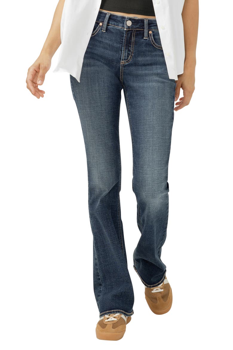 Elyse Curvy Mid Rise Bootcut Jeans, Main, color, HYDE PARK