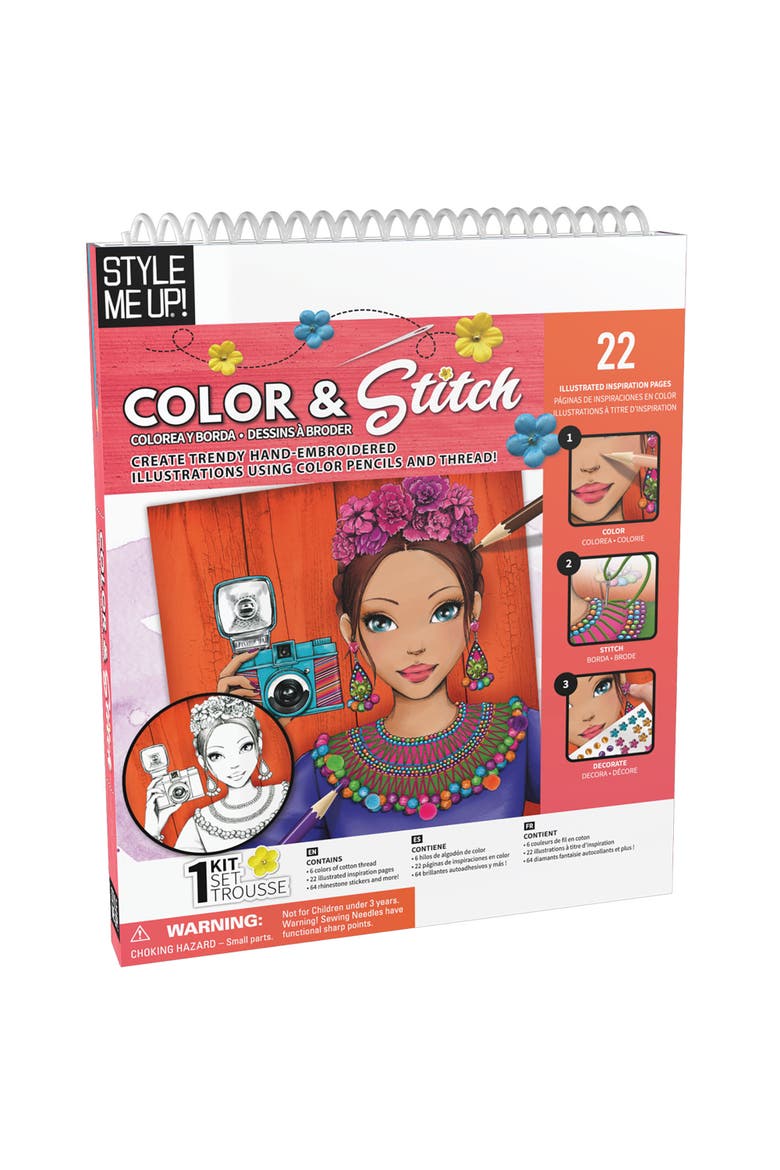 Color & Stitch Craft Activity Kit, Main, color, Multicolored