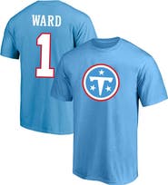 FANATICS Men's Fanatics Cameron Ward Light Blue Tennessee Titans  Big& Tall Name & Number T-Shirt