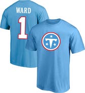 FANATICS Men's Fanatics Cameron Ward Light Blue Tennessee Titans Big& Tall Name & Number T-Shirt