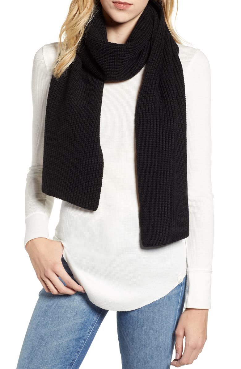 AllSaints Half Cardigan Scarf, Main, color, 