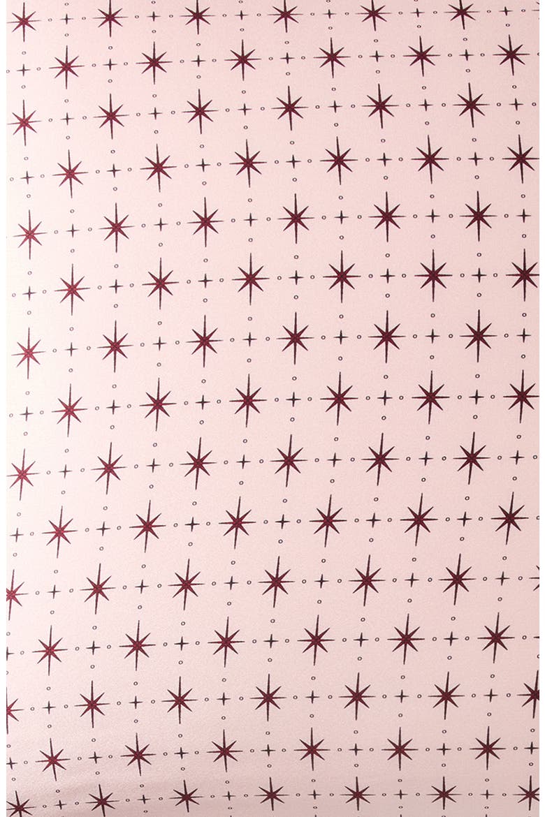 Washable Silk Pillowcase, Alternate, color, PINK HINT STARBURST