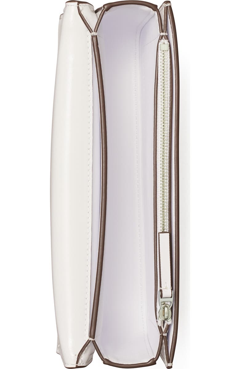 Tory Burch Eleanor Small E/W Leather Straw Convertible Shoulder Bag, Alternate, color,