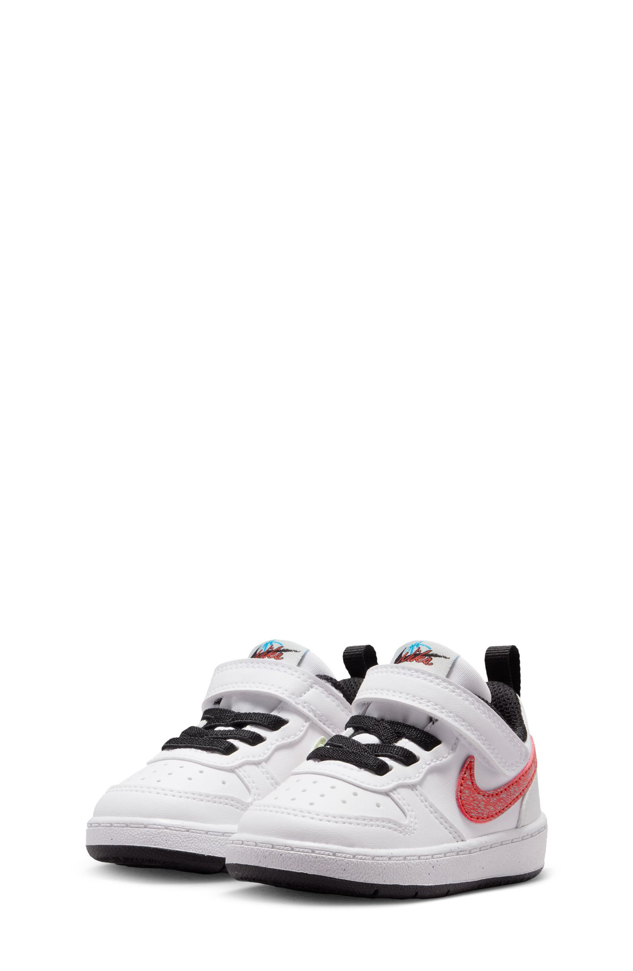 Kids' Court Borough Low Winter Sneaker, Main, color, WHITE/ CURRENT BLUE/ RED