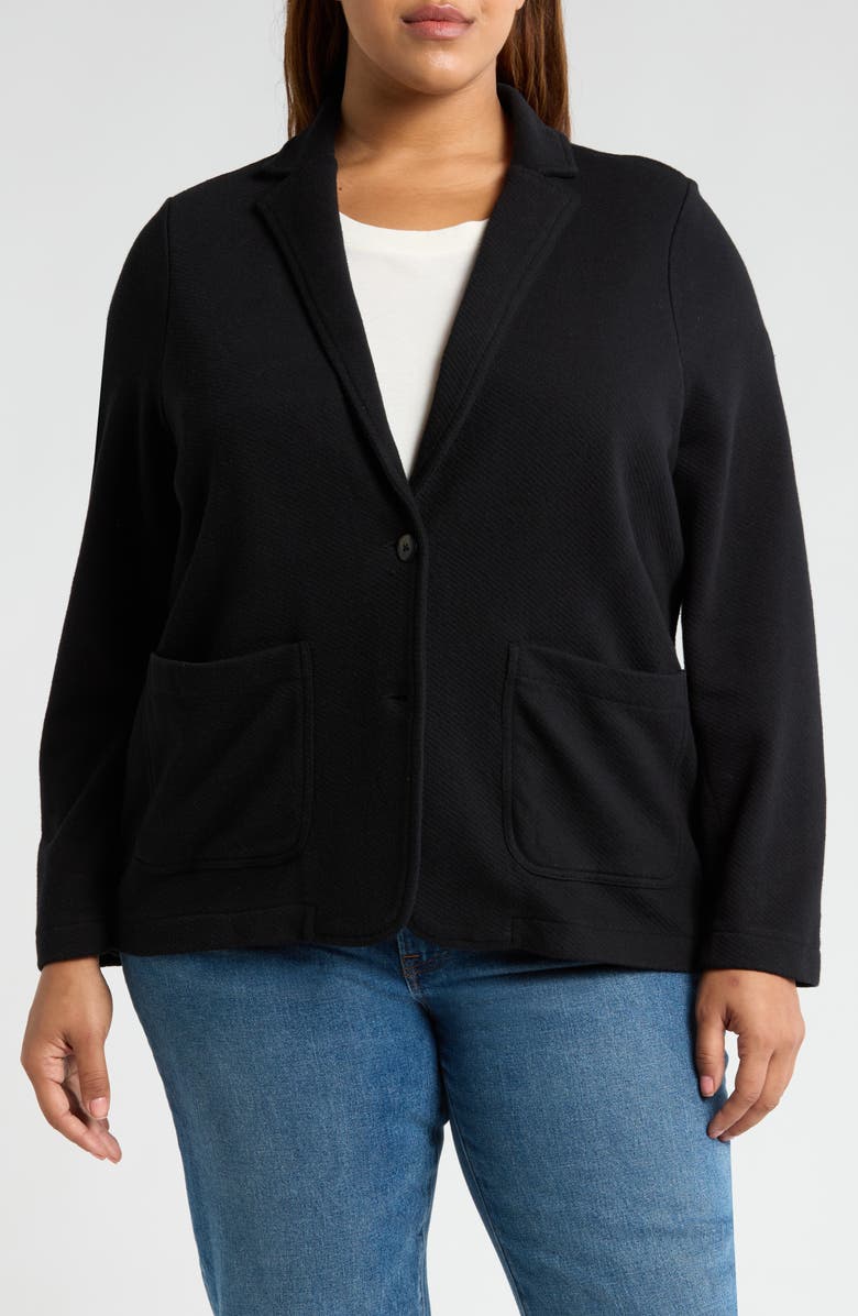 Caslon<sup>®</sup> Relaxed Knit Blazer, Alternate, color, 