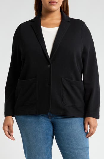 Caslon® Relaxed Knit Blazer Nordstromrack