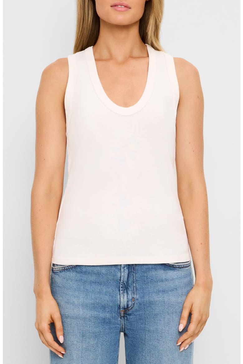 Brynn Scoop Neck Muscle Tank, Main, color, CHALK
