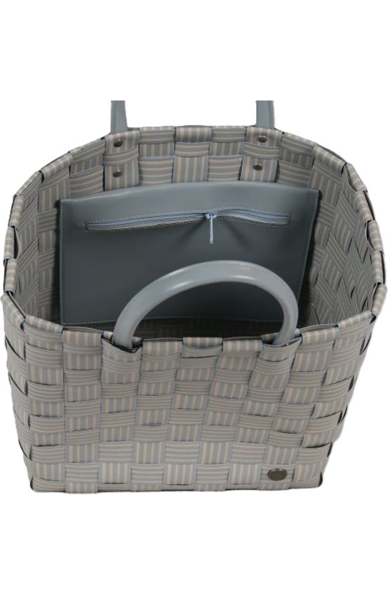 Handed By Joy Recycled Plastic Shopper, Alternate, color, Steel Grey