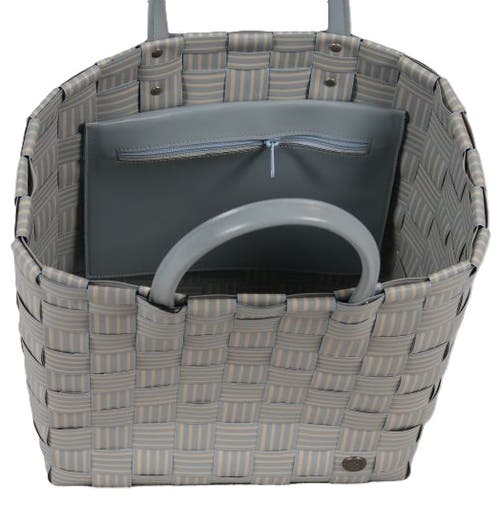 Handed By Joy Recycled Plastic Shopper In Steel Grey