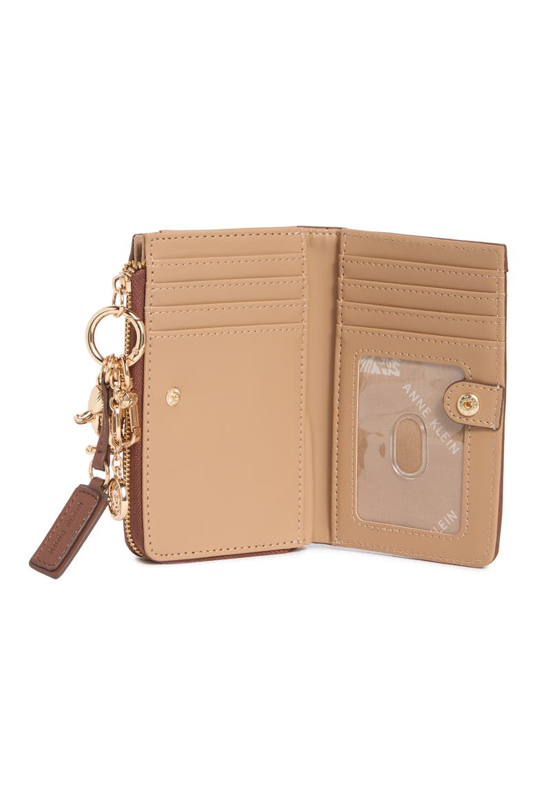 Bifold Wallet with Charms, Alternate, color, WALNUT