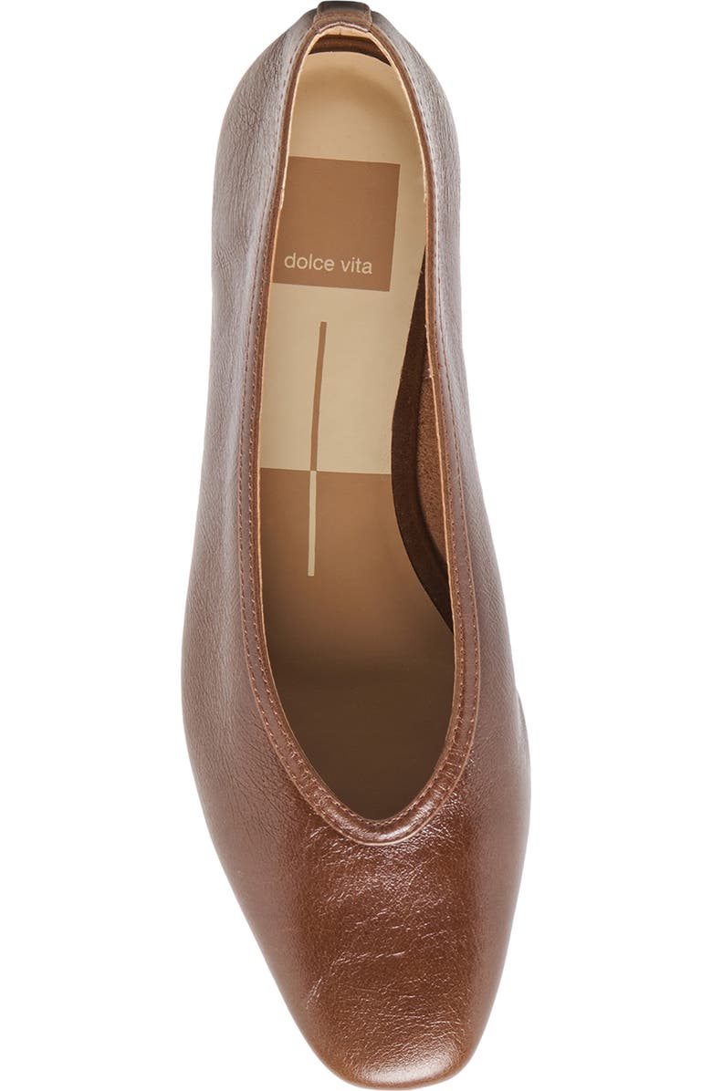 Dolce Vita Caret Flat, Alternate, color, Russet Leather