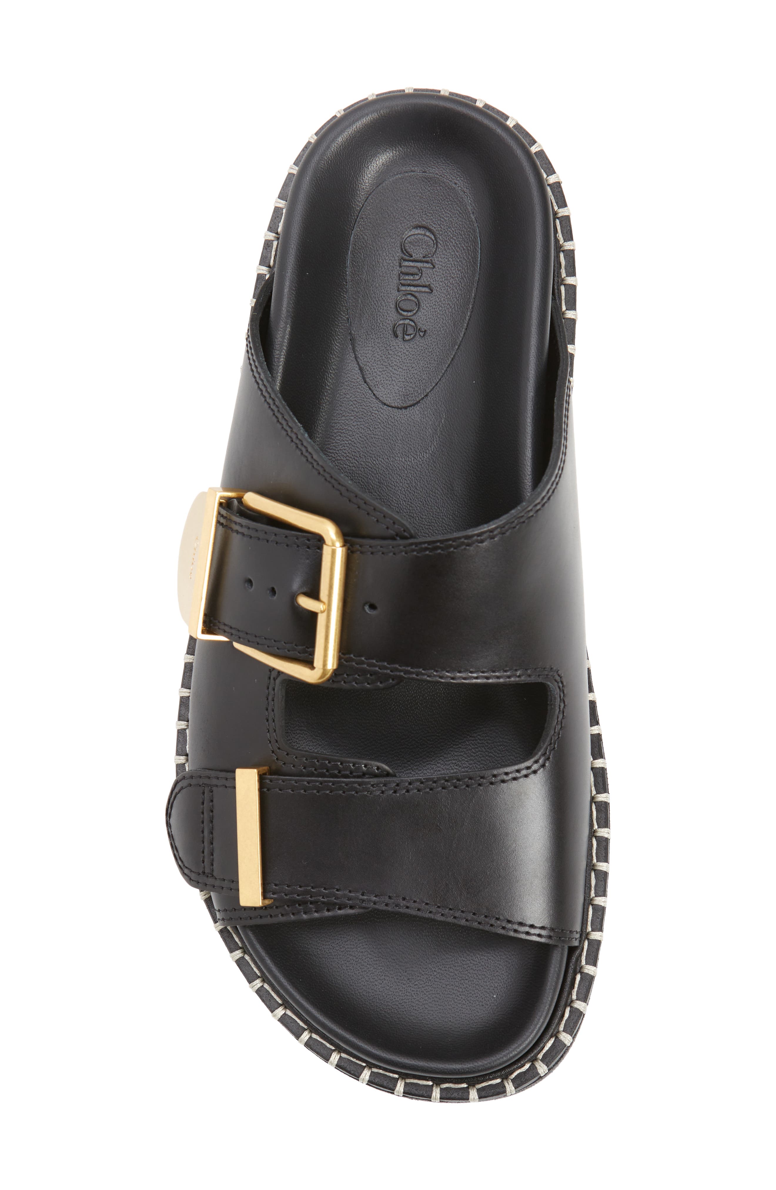 Chloé Rebecca Slide Sandal, Alternate, color, Black