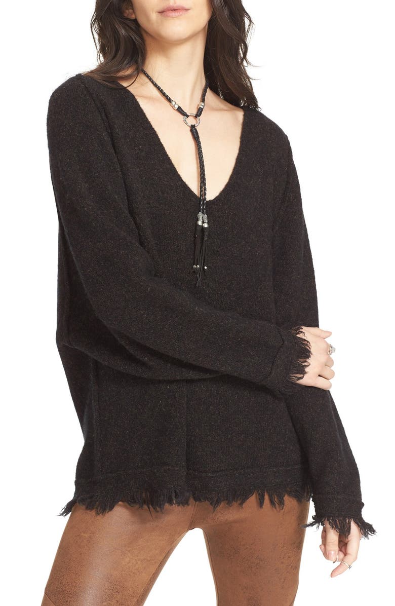 Free People Irresistible Fringe Trim Sweater, Alternate, color, 