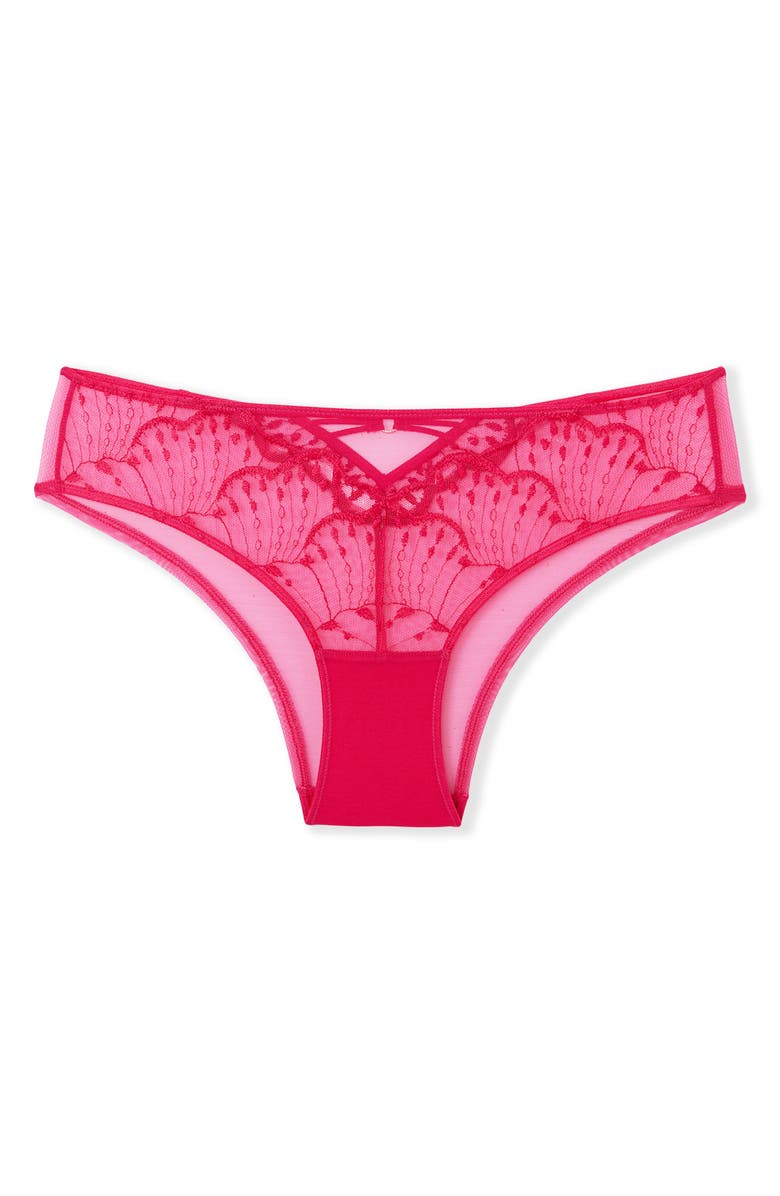 Etam Nayade Hipster Panties, Alternate, color, Petunia