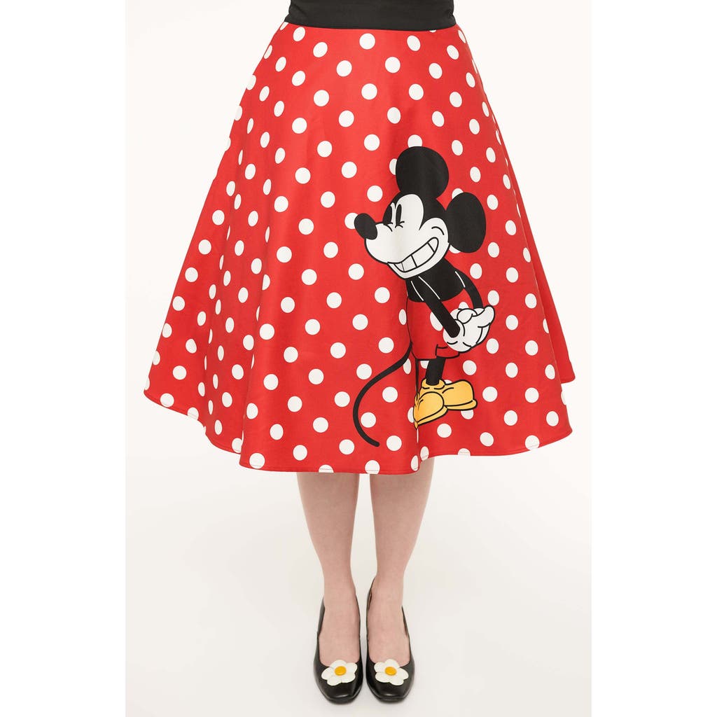 UNIQUE VINTAGE UNIQUE VINTAGE RETRO STYLE HIGH WAIST VIVIEN SWING SKIRT