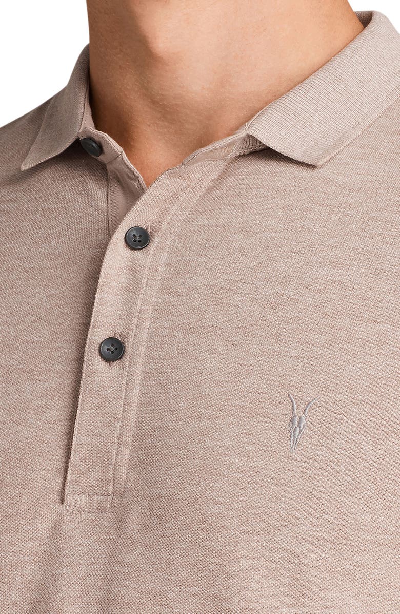 AllSaints Reform Slim Fit Cotton Polo, Alternate, color,