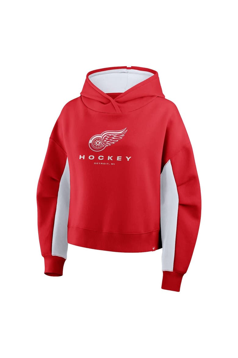 Women's Fanatics Red Detroit Red Wings Back Check Boxy Hoodie, Alternate, color, Red