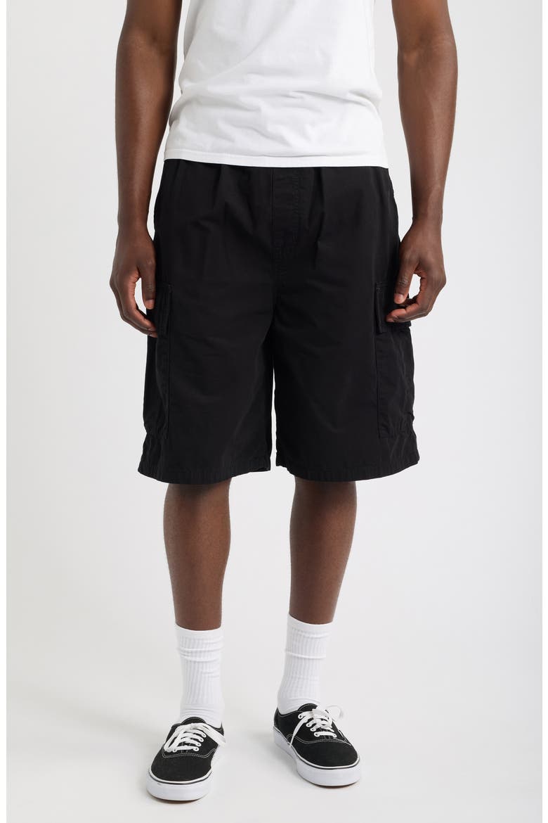 Mandler Cargo Shorts, Main, color, BLACK (GARMENT DYED)