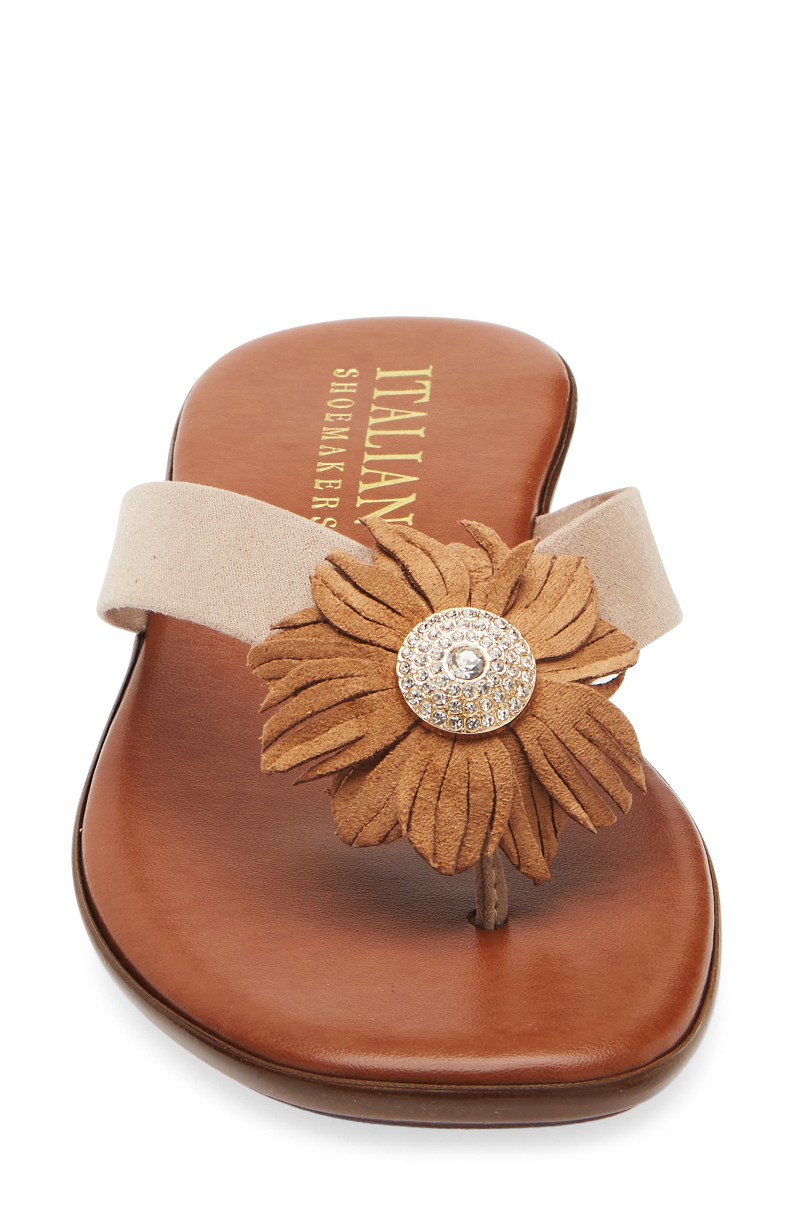 ITALIAN SHOEMAKERS Olaina Flower Sandal, Alternate, color, 