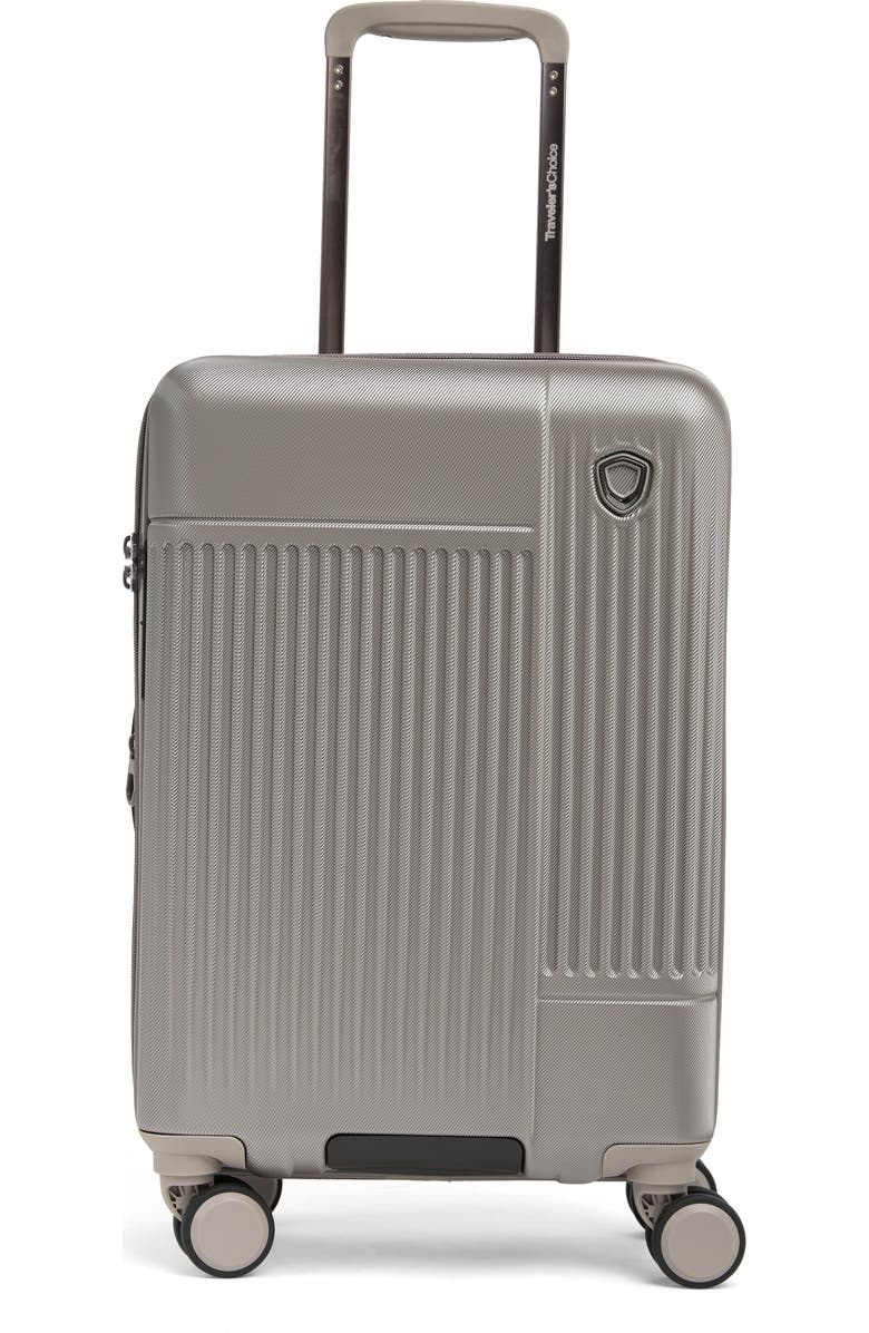 TRAVELERS CHOICE Tyler 21" Polycarbonate Spinner, Main, color,