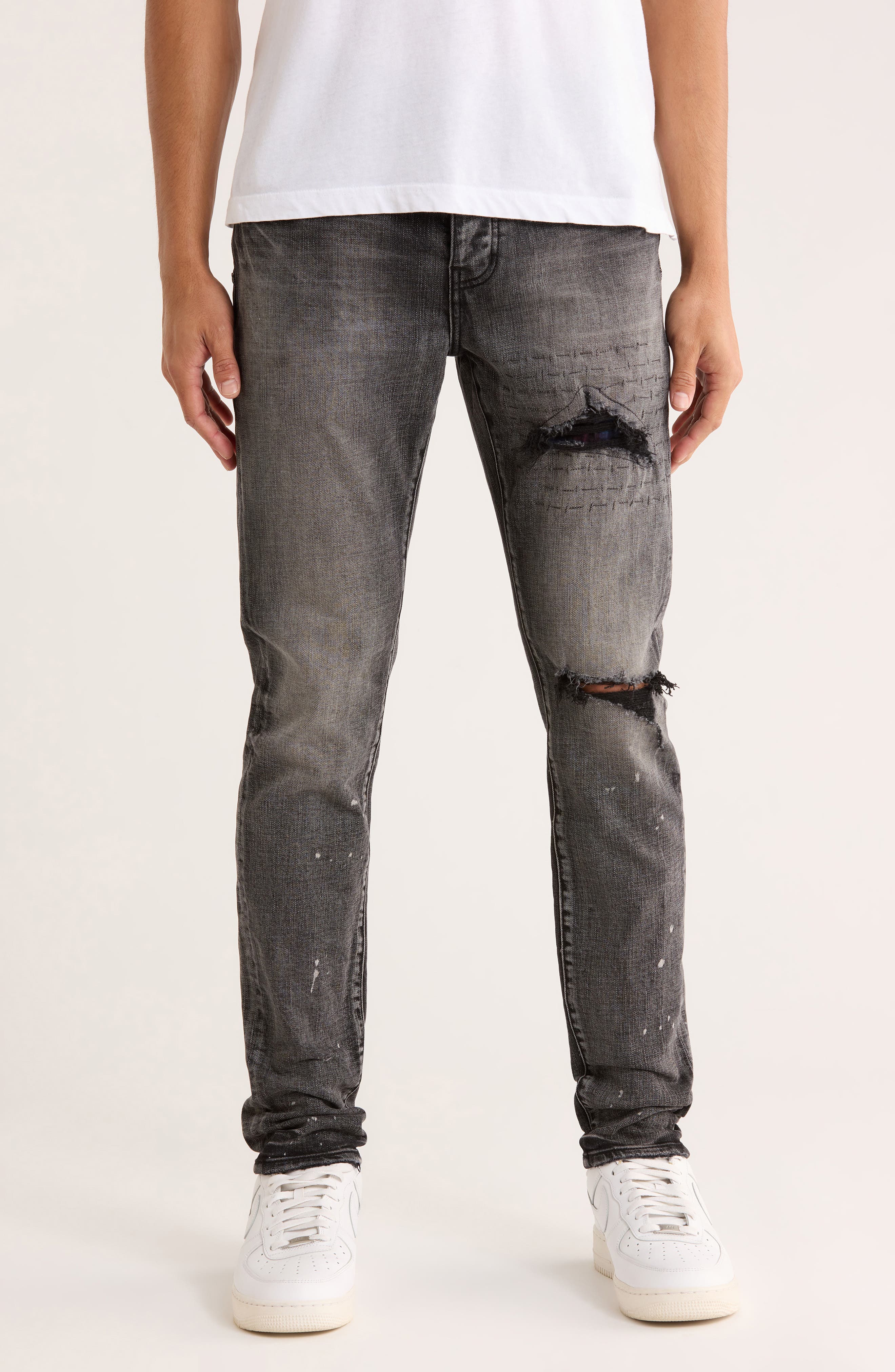 PURPLE BRAND Drop Fit Mid Rise Skinny Jeans | Nordstrom