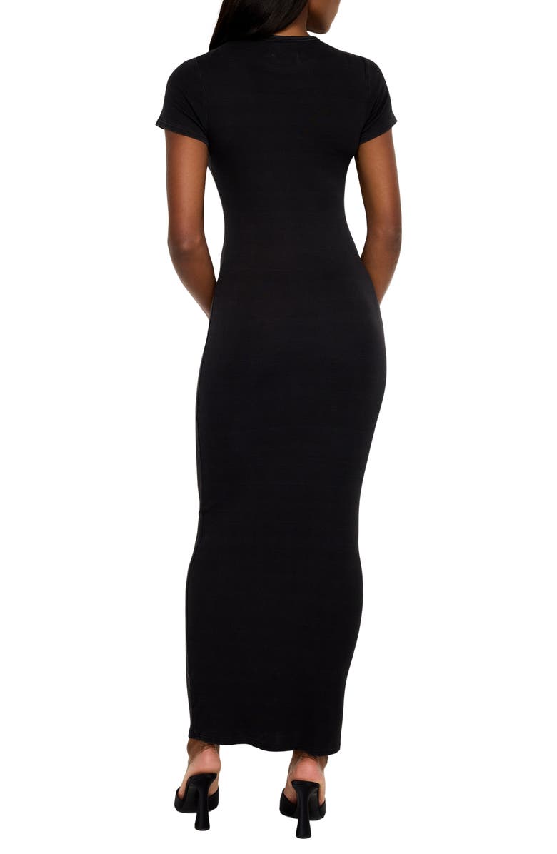 Good American Jeanius Rib Maxi Dress, Alternate, color, 