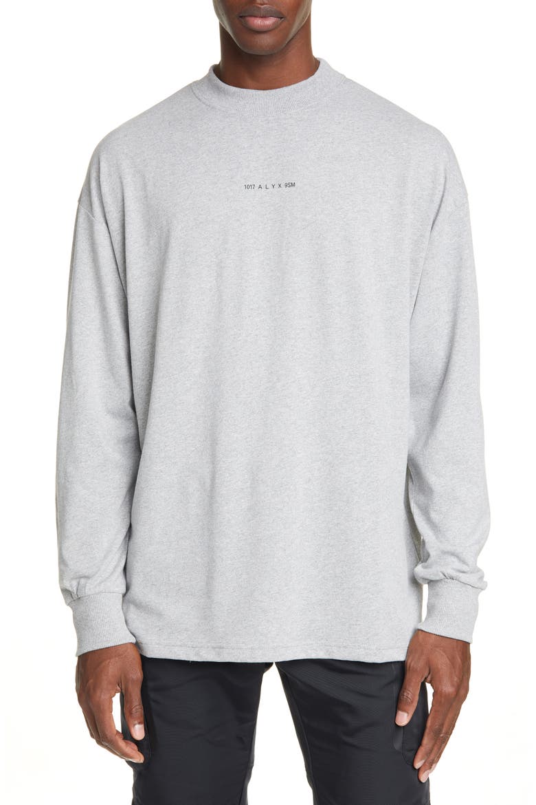 Visual Long Sleeve T-Shirt, Main, color, GREY