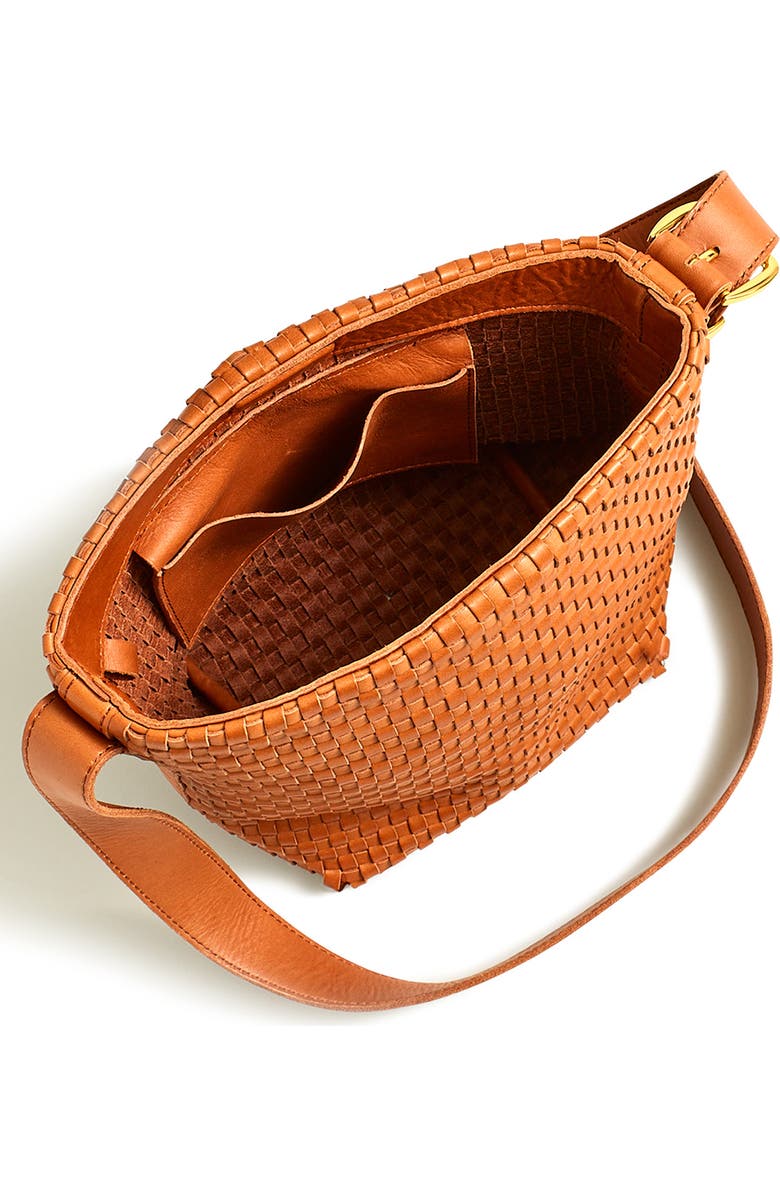 Madewell The Mini Essential Leather Bucket Bag, Alternate, color,