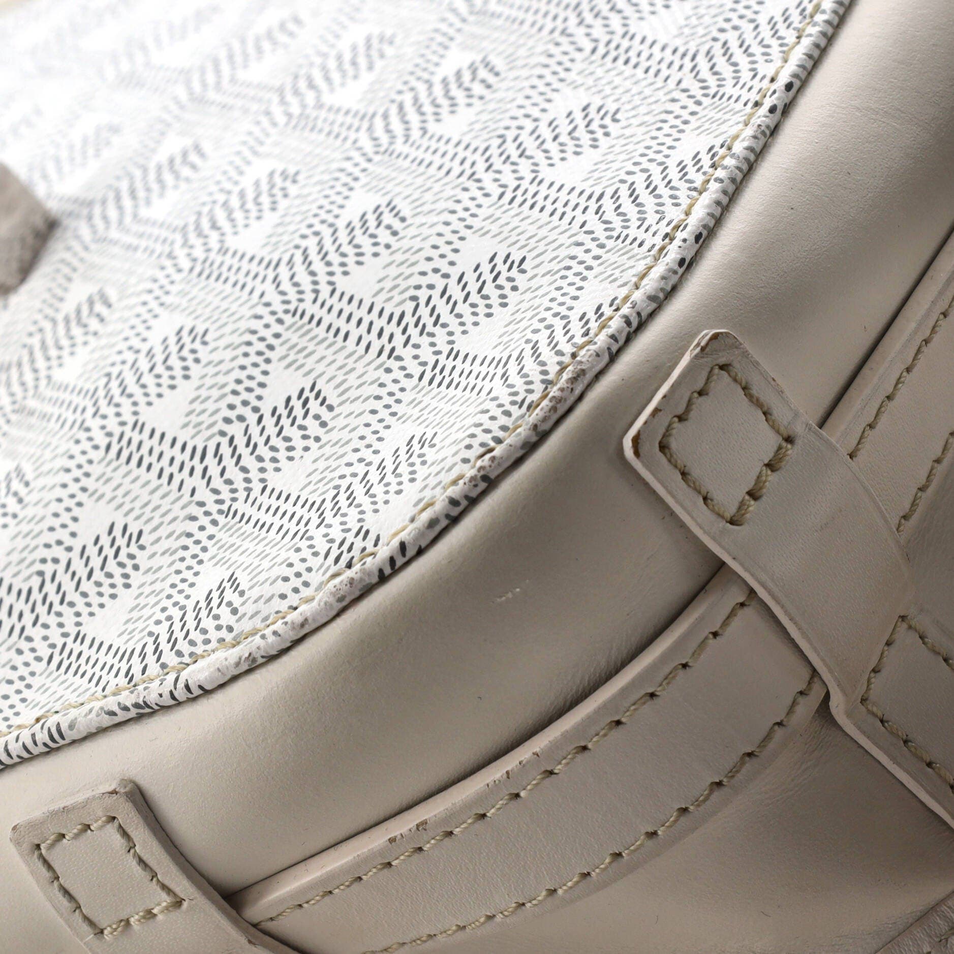 Pre-Owned Goyard Belvedere II Messenger Bag Coated Canvas PM, Alternate, color, White